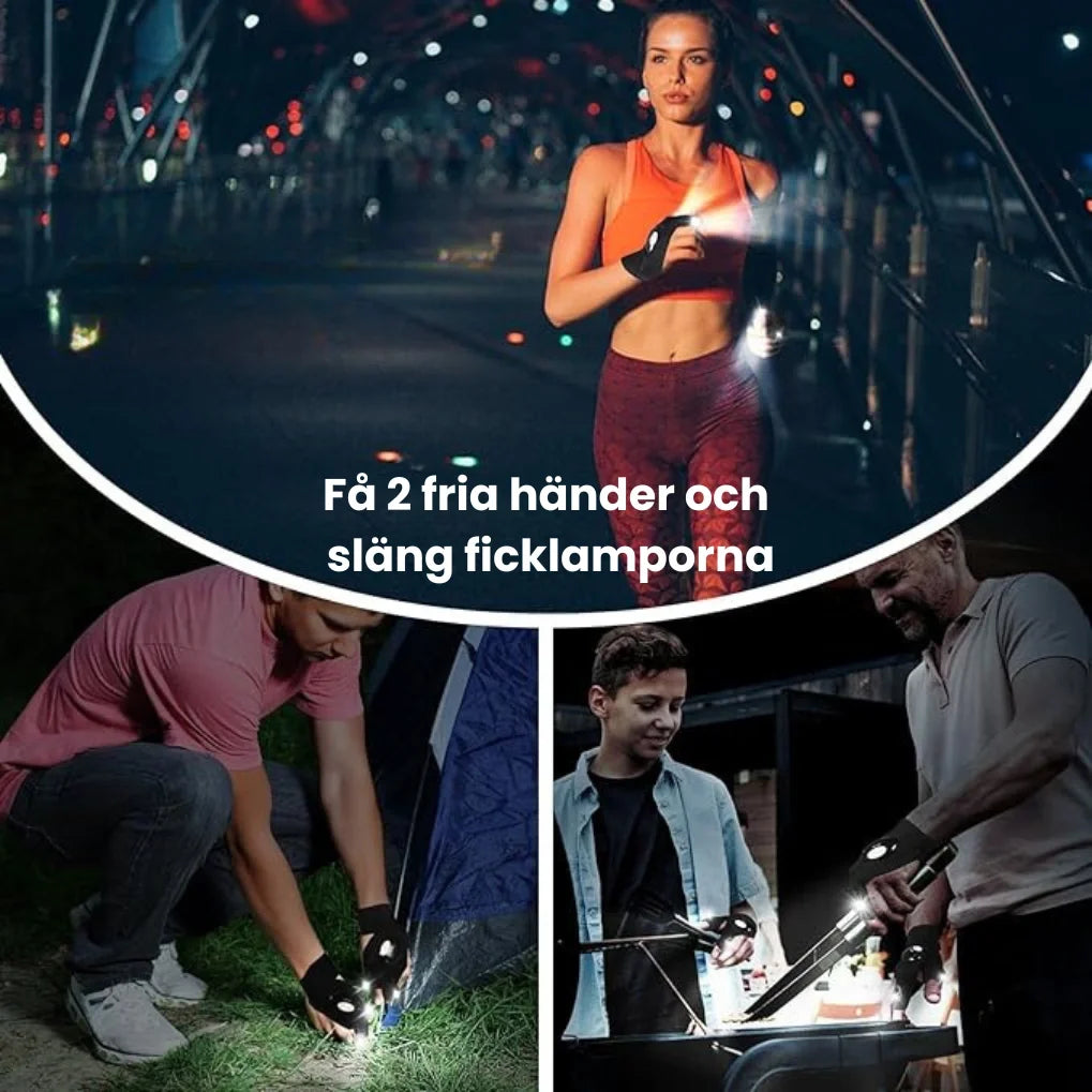 Led Handskar-Alltid ljus där du behöver det