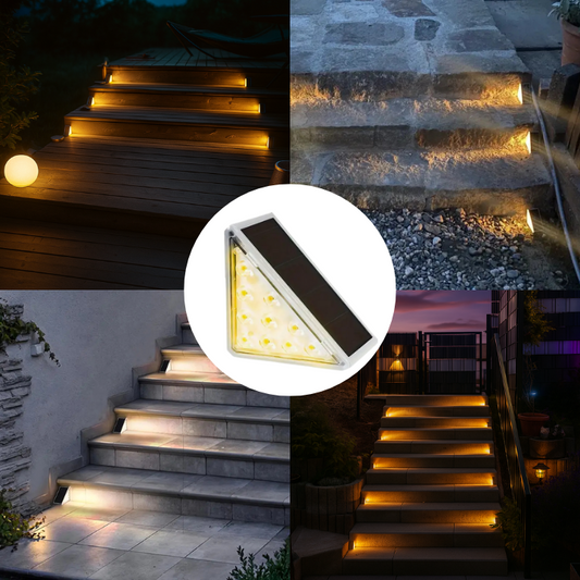 Solcellsdriven Trappbelysning