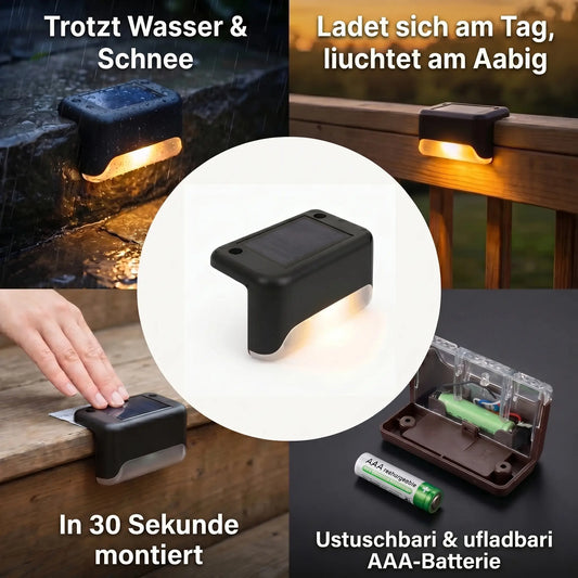 Solarbetriebene Aussenleuchte
