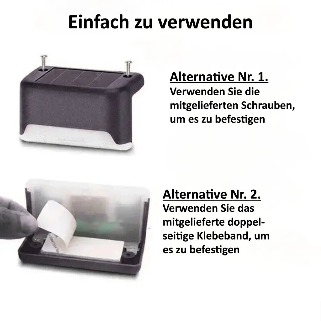 Solarbetriebene Aussenleuchte